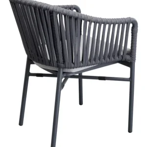 Hot KARE Design Chair with Armrest Santanyi Dark Grey