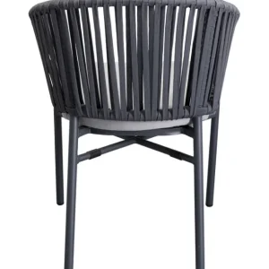Hot KARE Design Chair with Armrest Santanyi Dark Grey
