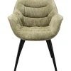 Outlet KARE Design Chair with Armrest Thelma Melange Green