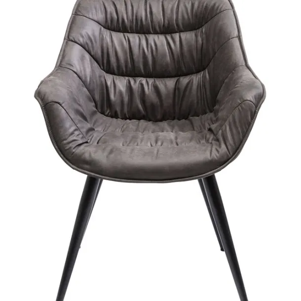 chair_with_armrest_thelma_0-2.webp Outlet KARE Design Chair with Armrest Thelma Grey
