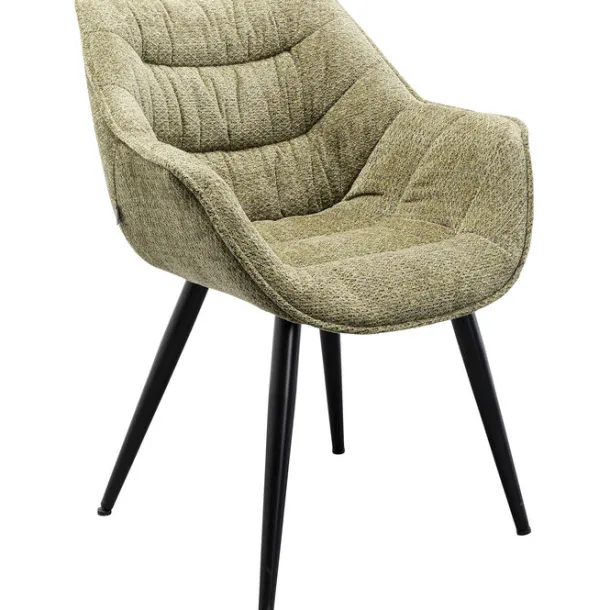 chair_with_armrest_thelma_1-1.webp Outlet KARE Design Chair with Armrest Thelma Melange Green