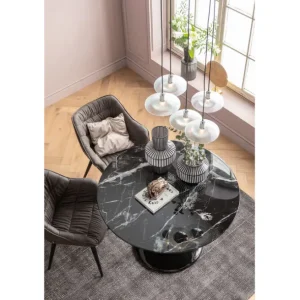 Outlet KARE Design Chair with Armrest Thelma Grey