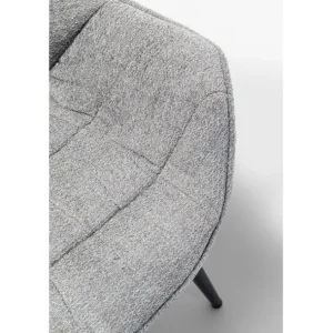 Online KARE Design Chair with Armrest Thelma Melange Grey