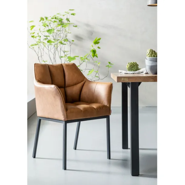 chair_with_armrest_thinkt_1-1.webp Discount KARE Design Chair with Armrest Thinktank Brown