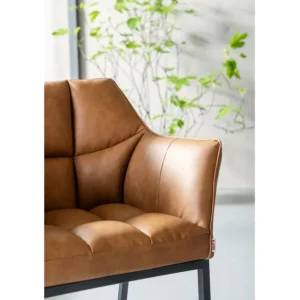 Discount KARE Design Chair with Armrest Thinktank Brown