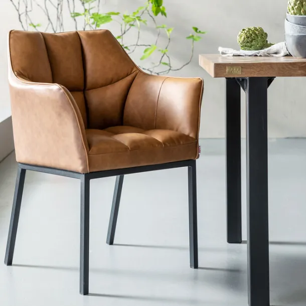 chair_with_armrest_thinkt_5-1.webp Discount KARE Design Chair with Armrest Thinktank Brown