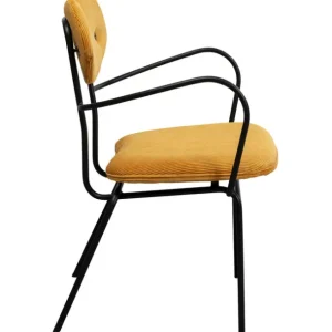 Fashion KARE Design Chair with Armrest Viola Yellow