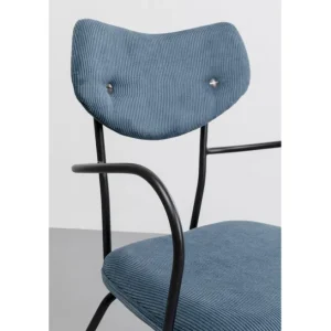 Online KARE Design Chair with Armrest Viola Blue