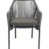 New KARE Design Chair with Armrest Wave Grey