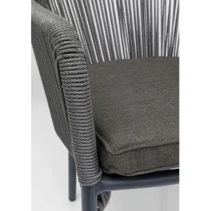 New KARE Design Chair with Armrest Wave Grey