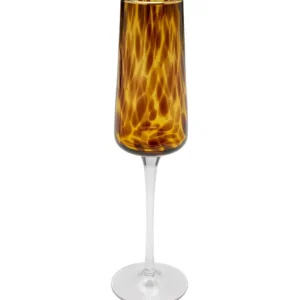 Fashion KARE Design Champagne Glass Caramel