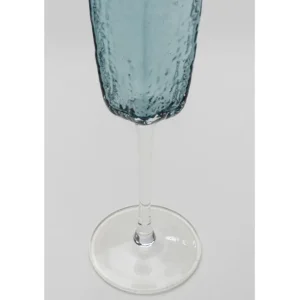 Hot KARE Design Champagne Glass Cascata Blue