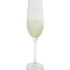 Outlet KARE Design Champagne Glass Confetti Green 24cm