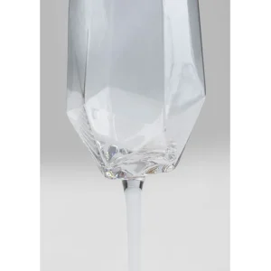 Best KARE Design Champagne Glass Diamond Gold Rim