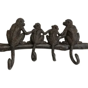 Fashion KARE Design Coat Rack Monkey Family 38cm