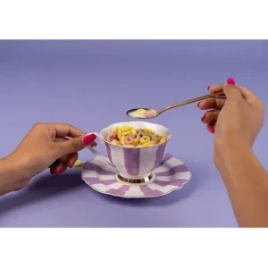 New KARE Design Coffee Cup Harlequin Purple (2/part)