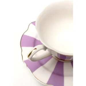 New KARE Design Coffee Cup Harlequin Purple (2/part)