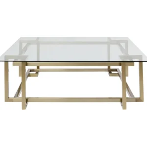 Best KARE Design Coffee Table Clara Gold 120x120cm