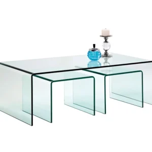 Fashion KARE Design Coffee Table Clear Club (3/Set)