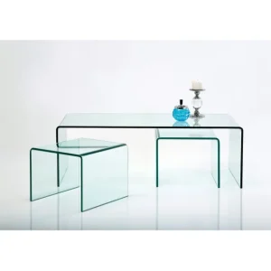 Fashion KARE Design Coffee Table Clear Club (3/Set)