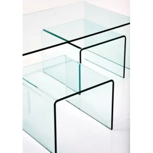 Fashion KARE Design Coffee Table Clear Club (3/Set)