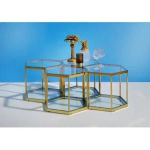 Outlet KARE Design Coffee Table Comb Gold 45
