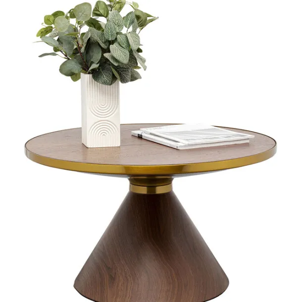 coffee_table_cono_walnut__1.webp Online KARE Design Coffee Table Cono Walnut Ø70cm