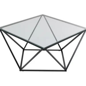 Hot KARE Design Coffee Table Cristallo Black 80x80cm