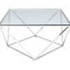 Hot KARE Design Coffee Table Cristallo Chrome 80x80cm