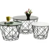 Sale KARE Design Coffee Table East Coast Round (3/Set)