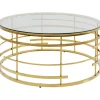 Best KARE Design Coffee Table Jupiter Gold Ø100cm