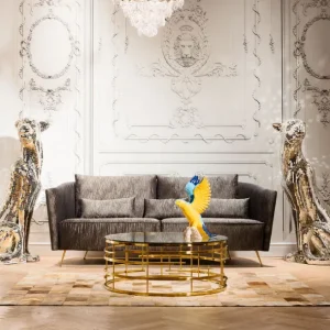 Best KARE Design Coffee Table Jupiter Gold Ø100cm