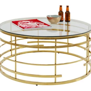Best KARE Design Coffee Table Jupiter Gold Ø100cm