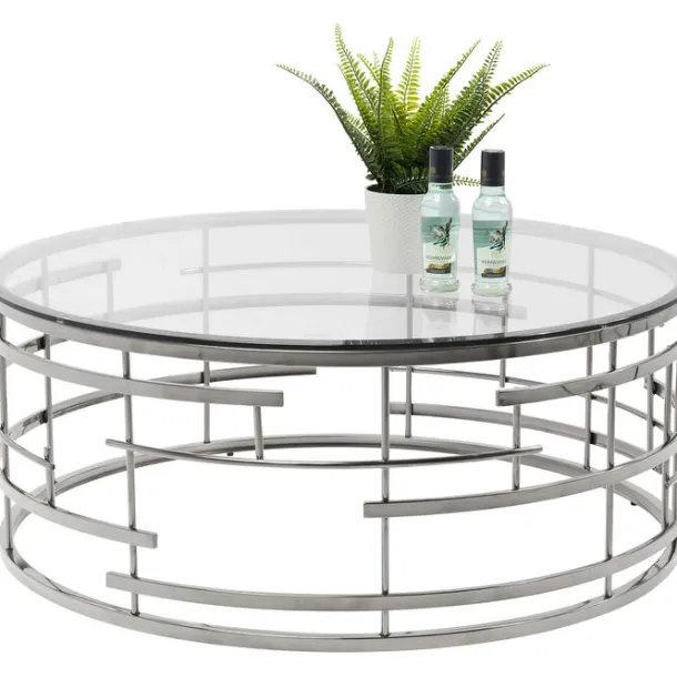 coffee_table_jupiter_silv_1.webp Best KARE Design Coffee Table Jupiter Silver Ø100cm