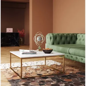 Discount KARE Design Coffee Table Key West Gold 90x90cm