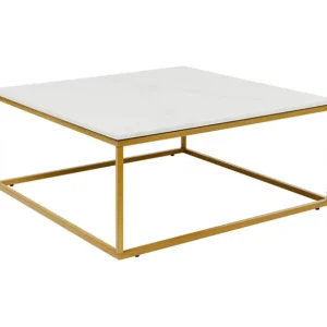 Discount KARE Design Coffee Table Key West Gold 90x90cm