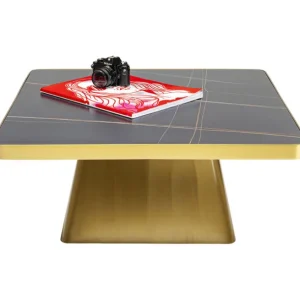 Discount KARE Design Coffee Table Miler Gold 80x80cm