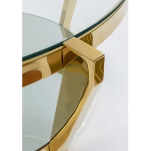 Outlet KARE Design Coffee Table Monocolo Gold Ø90cm
