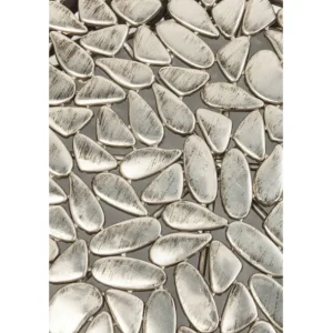New KARE Design Coffee Table Pebbles Deluxe Silver (2/Set)