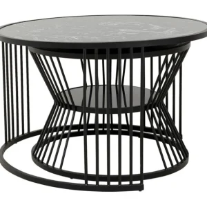 Outlet KARE Design Coffee Table Roma Black (2/Set)