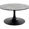 Best KARE Design Coffee Table Schickeria Marble Black Ø80cm