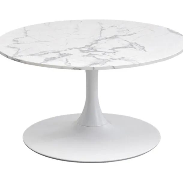 coffee_table_schickeria_m_0.webp Clearance KARE Design Coffee Table Schickeria Marble White Ø80cm