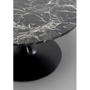 Best KARE Design Coffee Table Schickeria Marble Black Ø80cm