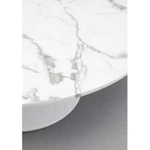 Sale KARE Design Coffee Table Schickeria Marble White Ø110cm