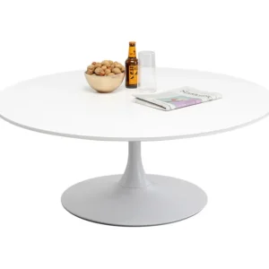 Sale KARE Design Coffee Table Schickeria White Ø110cm