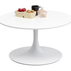 Discount KARE Design Coffee Table Schickeria White Ø80cm