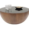 Fashion KARE Design Coffee Table Tear Drops Walnut Ø80cm