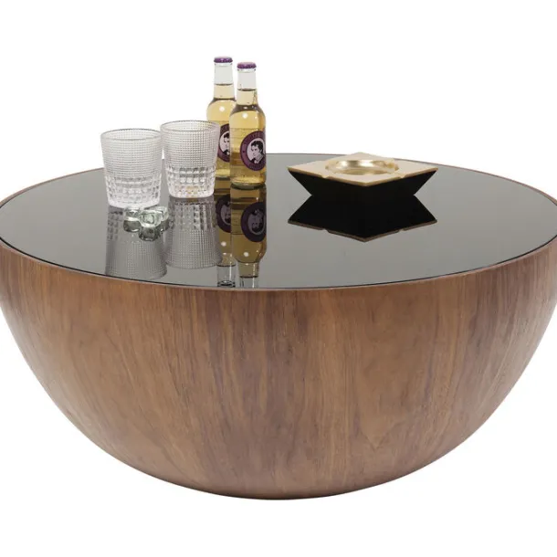 coffee_table_tear_drops_w_4.webp Fashion KARE Design Coffee Table Tear Drops Walnut Ø80cm