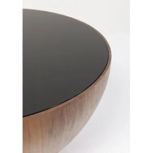 Fashion KARE Design Coffee Table Tear Drops Walnut Ø80cm