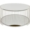 Hot KARE Design Coffee Table Wire Double Greige Ø80cm